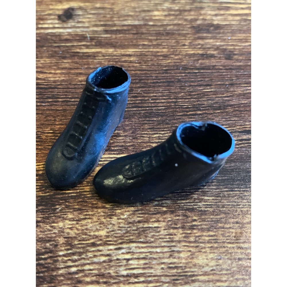 Vintage *Barbie* Black Ankle Boots, MOD Shoes- Hong Kong